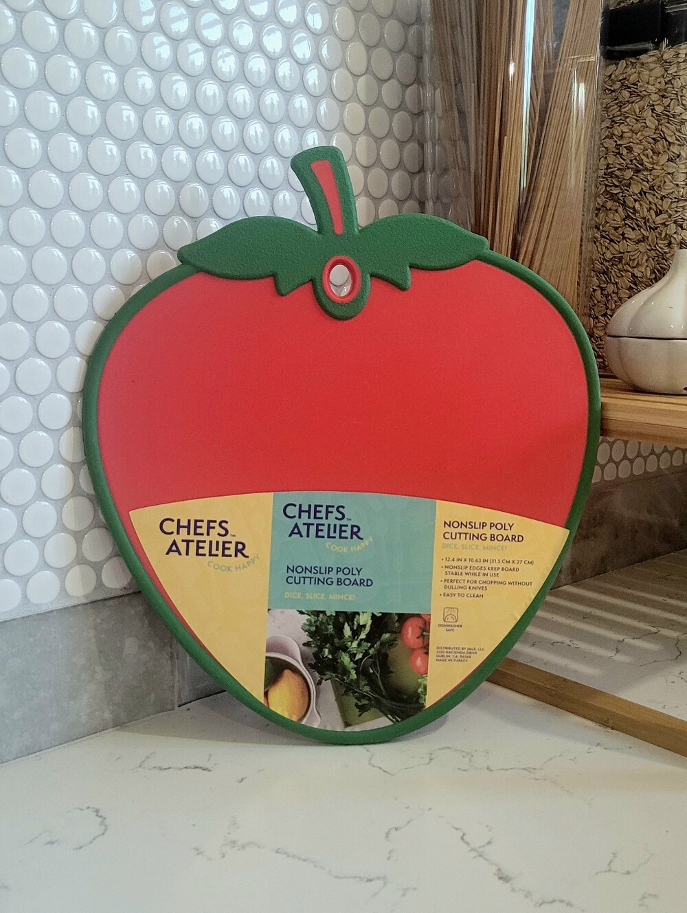 Chefs Atelier Strawberry  Nonslip Polly Cutting Board